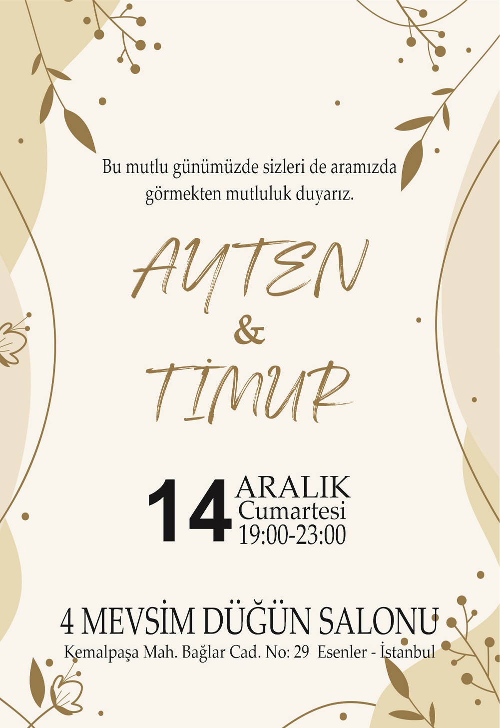 BEYAZ ZAFLI DAVETİYE 1